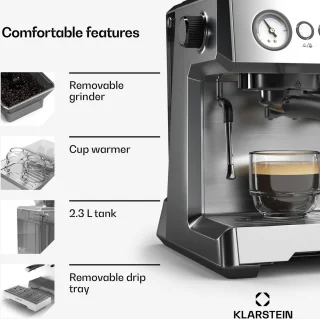Klarstein GrandPresso Espressomachine RVS