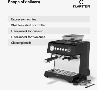 Klarstein GrandPresso Espressomachine Zwart