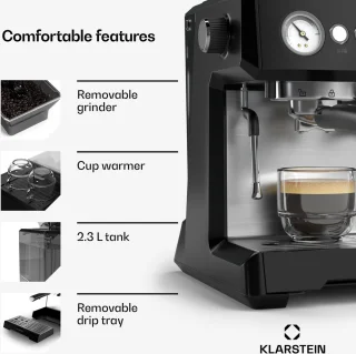 Klarstein GrandPresso Espressomachine Zwart