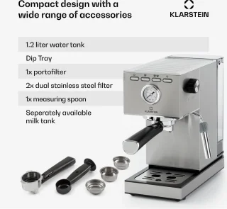 Klarstein Pausa Espressomachine Zilver