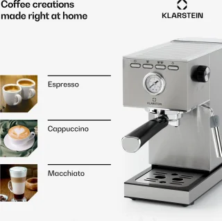 Klarstein Pausa Espressomachine Zilver