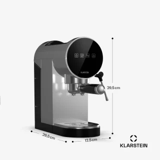 Klarstein Retro Mini Espresso Maker 0,9L Zilver