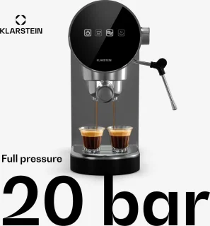 Klarstein Retro Mini Espresso Maker 0,9L Zilver