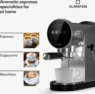 Klarstein Retro Mini Espresso Maker 0,9L Zilver