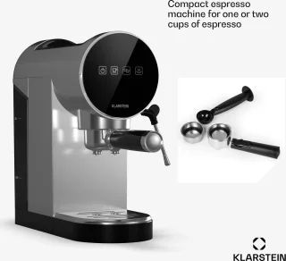 Klarstein Retro Mini Espresso Maker 0,9L Zilver