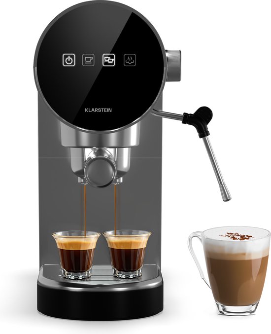 Klarstein Retro Mini Espresso Maker 0,9L Zilver review