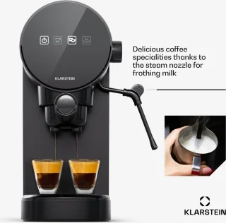 Klarstein Retro Mini Espresso Maker 0.9L Zwart