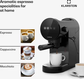 Klarstein Retro Mini Espresso Maker 0.9L Zwart