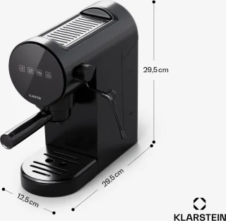 Klarstein Retro Mini Espresso Maker 0.9L Zwart