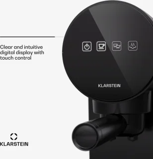 Klarstein Retro Mini Espresso Maker 0.9L Zwart