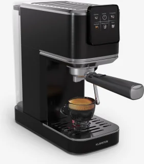 Klarstein Steelpresso Touch Slim Portafilter Espressomachine Zwart