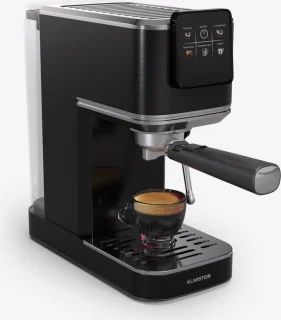Klarstein Steelpresso Touch Slim Portafilter Espressomachine Zwart