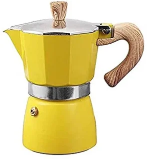 Klassieke Italiaanse espressomachine voor kookplaat