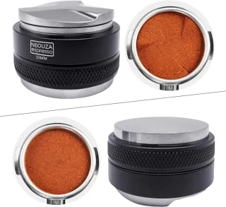 Koffie distribuerer en tamper 2-in-1 voor 54mm portafilter