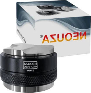Koffie distributor & tamper 53mm zilver