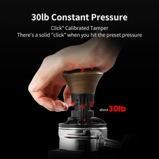 Koffie Sabotage Espresso Tamper 58,35 mm Walnoot