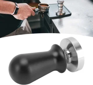 Koffie tamper 51 mm zilver