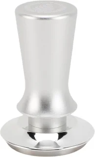 Koffie tamper 51 mm zilver