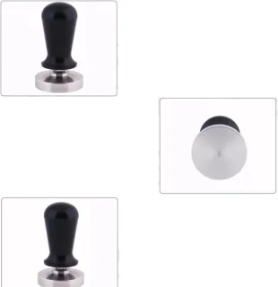 Koffie tamper 51 mm zilver