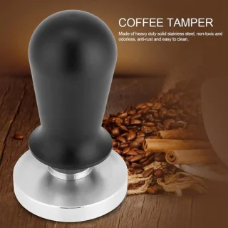 Koffie tamper - 51 mm - zwart