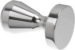 Koffie tamper 5,1 x 5,1 cm zilver