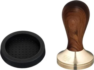 Koffie tamper 53 mm rood