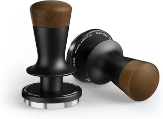 Koffie tamper 53.4 mm met houten handvat