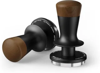 Koffie tamper - 53.4mm - houten handvat