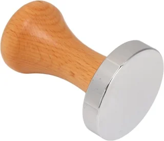 Koffie tamper 58 mm zilver