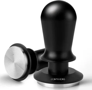 Koffie tamper 58 mm zilver