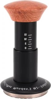 Koffie tamper - Espresso Sabotage - 58 mm - zilver hout