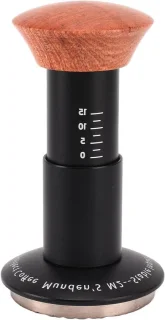 Koffie tamper - Espresso Sabotage - 58 mm - zilver hout