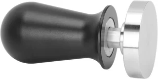 Koffie tamper espresso tool 51 mm zilverkleurig