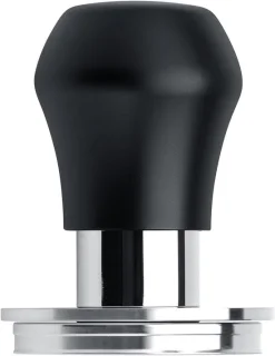 Koffie tamper veerbelast 51 mm zwart