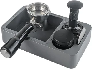 Koffie tamping station - espresso barista station