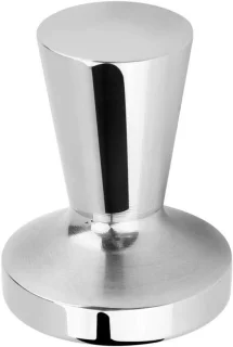 Koffiebonenpers espresso tamper 50 mm zilver