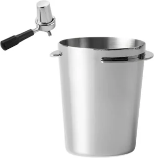 Koffiedoseerbeker 51 mm roestvrij staal zilver