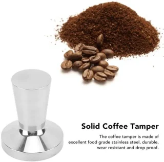 Koffiesabotage, 40 mm roestvrij staal massief handbediende koffievulpoederpersgereedschap