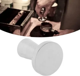 Koffiesabotage, 40 mm roestvrij staal massief handbediende koffievulpoederpersgereedschap