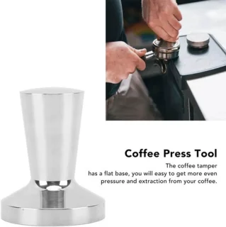 Koffiesabotage, 40 mm roestvrij staal massief handbediende koffievulpoederpersgereedschap