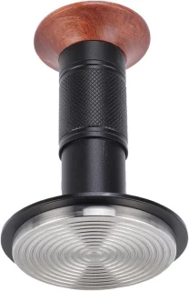 Koffiestamper 58 mm walnoot