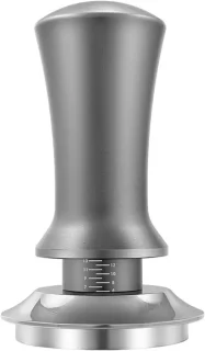 Koffietamper 51 mm zilver