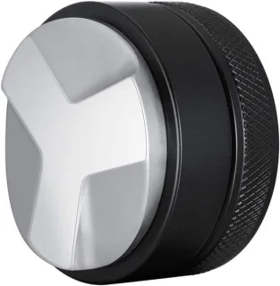 Koffietamper en distributeur 53 mm zwart