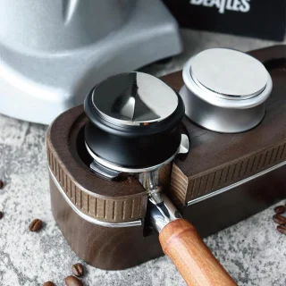 Koffieverdeler Sabotage espresso nivelleerder 53.3 mm zilver