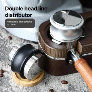 Koffieverdeler Sabotage espresso nivelleerder 53.3 mm zilver