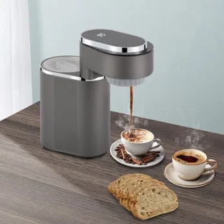 Koffiezetapparaat compact donkergrijs 600 W 5 kopjes
