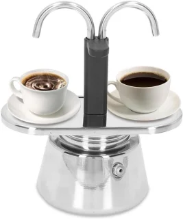 Koffiezetapparaat Moka Pot 100 ml roestvrijstaal