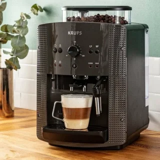 Krups Arabica EA810B Volautomatische Espressomachine Zwart/Grijs