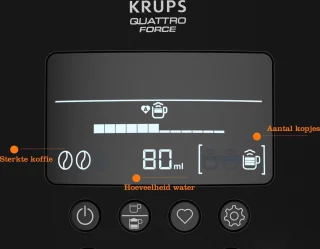 Krups Arabica Latte EA819E Espressomachine