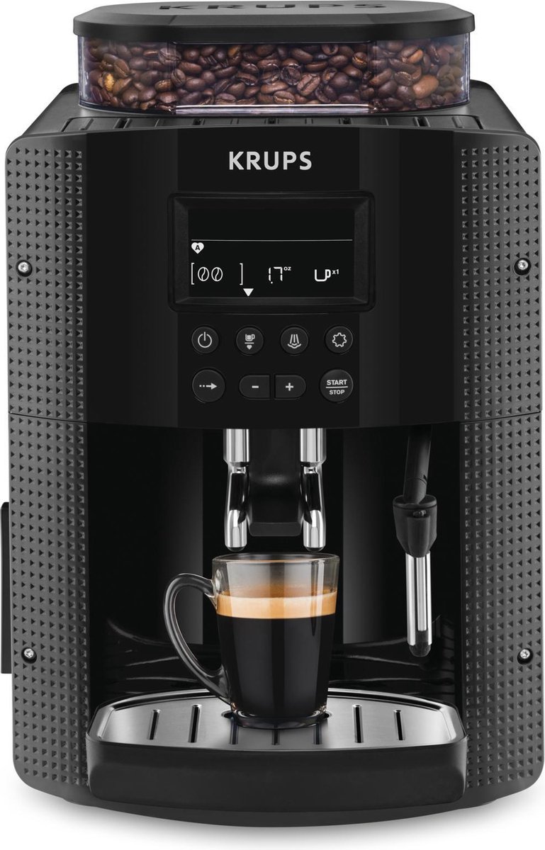De Krups EA8150 Volautomatische espressomachine Zwart in één oogopslag